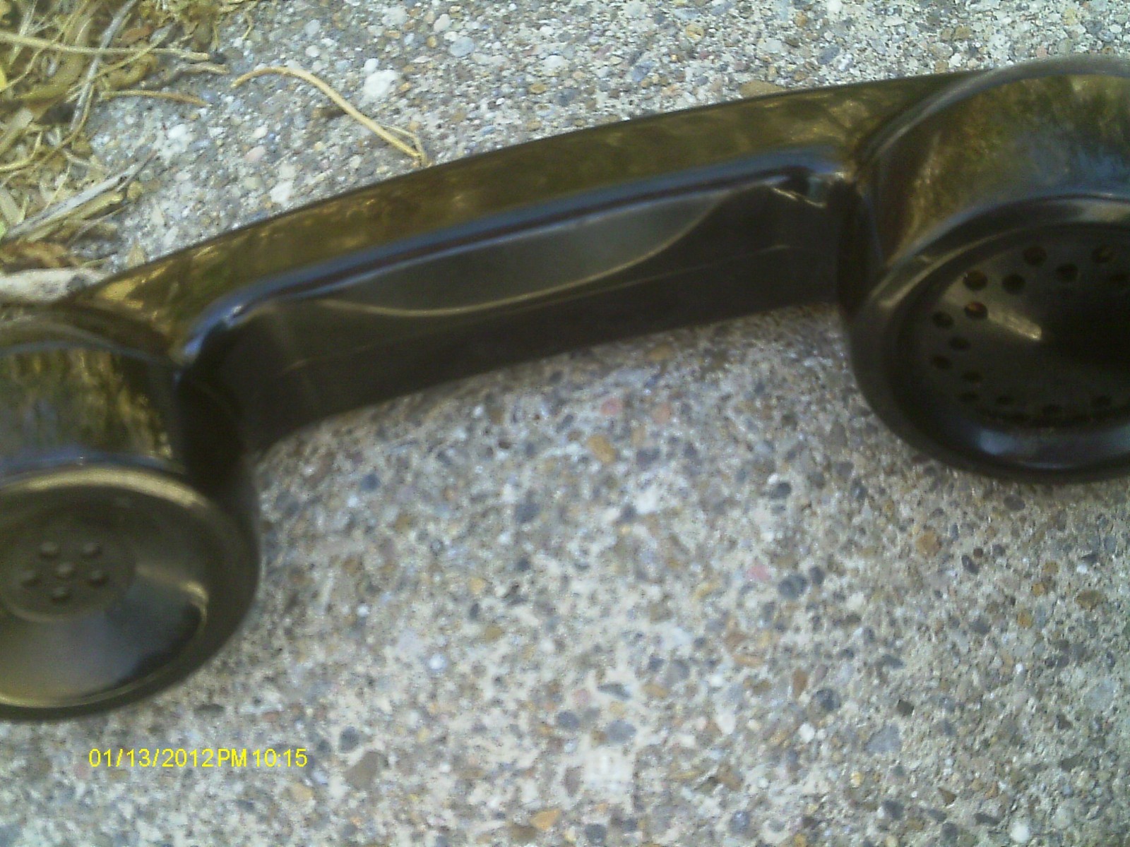 VINTAGE TELEPHONE PHONE Black Metal Dial Differnt