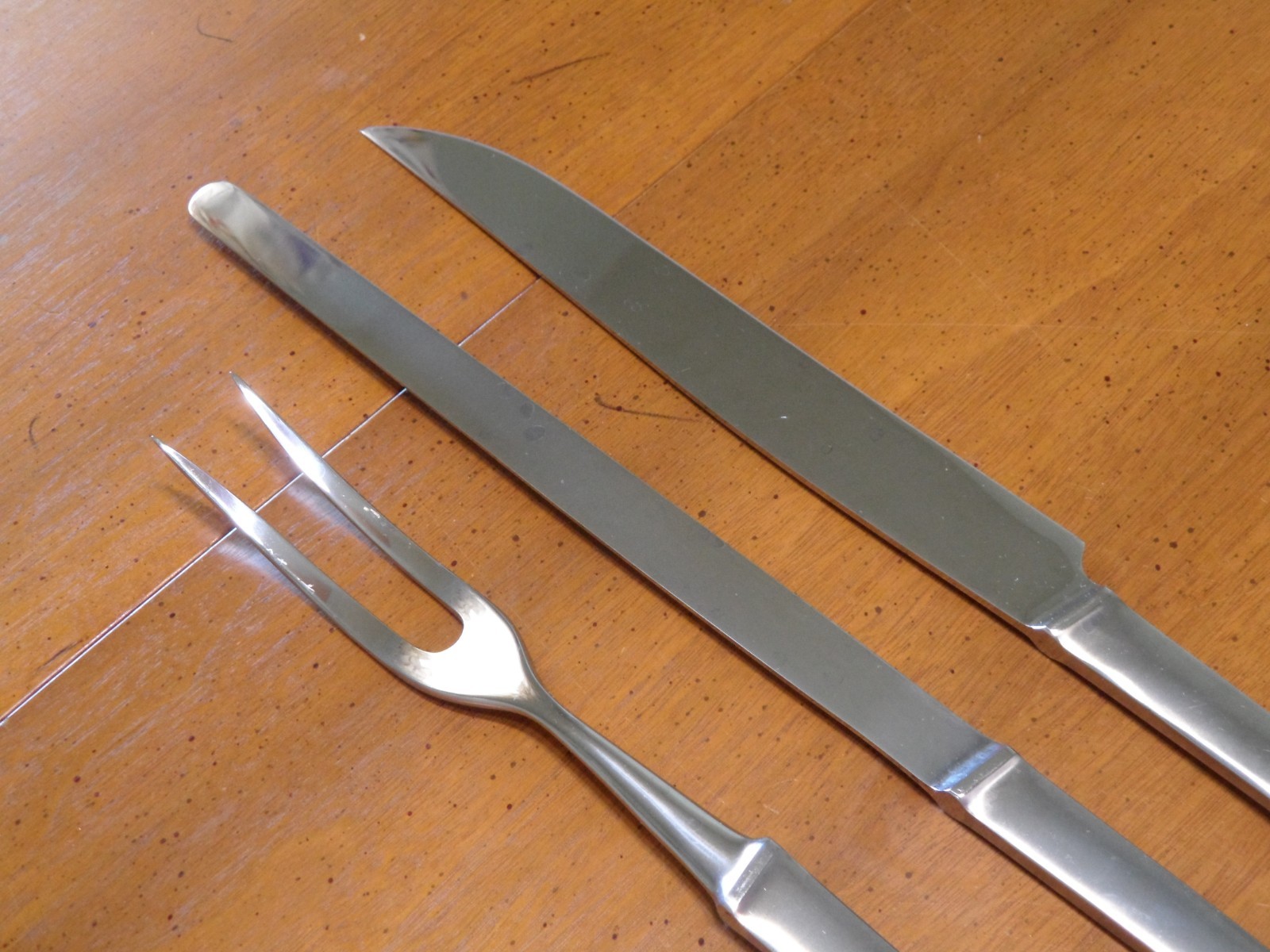 Mid Century Mod Austria 3 Piece Stainless Steel Carve Slice Serve Knife Set
