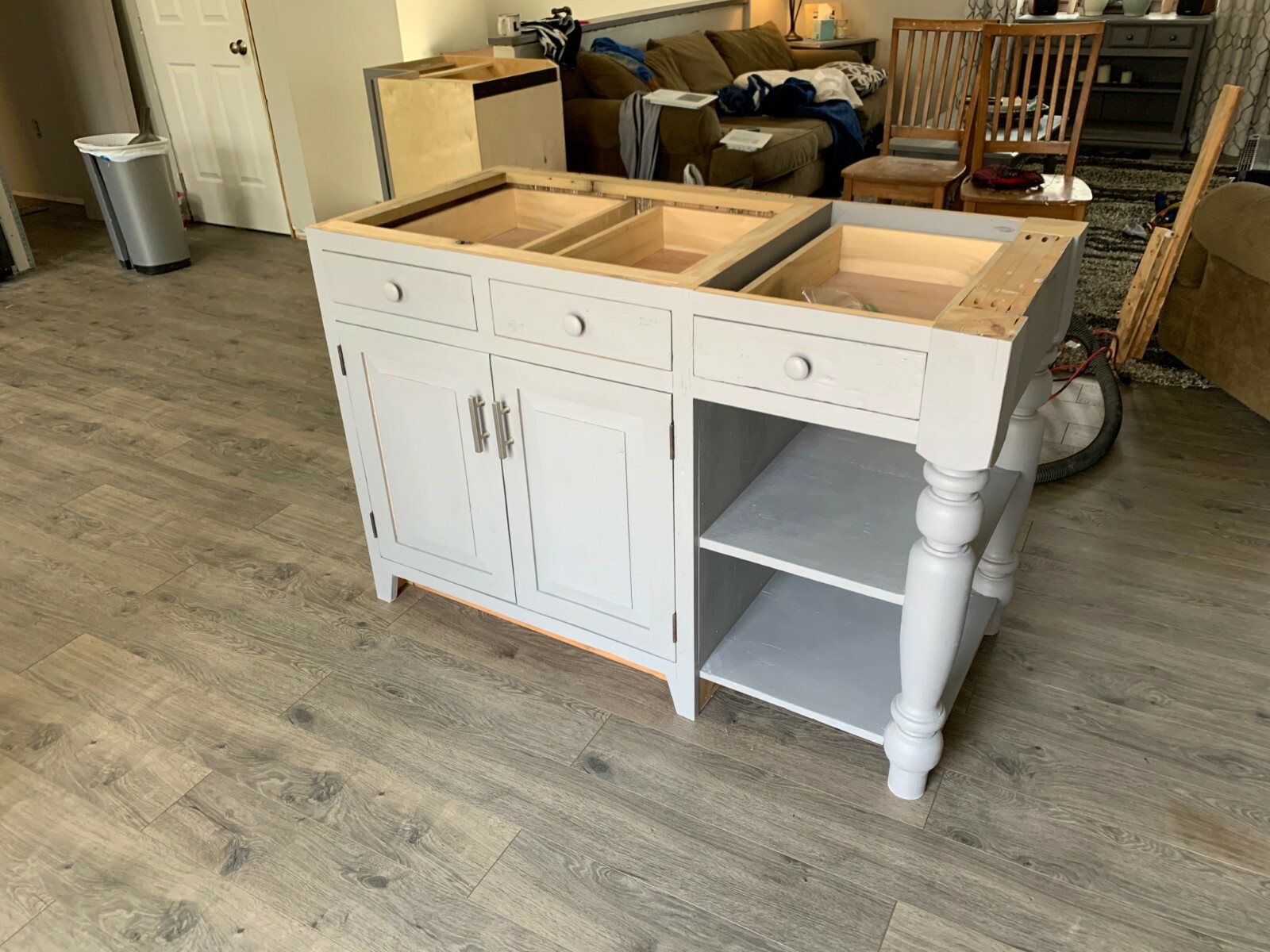 kitchen island, farm house, reclaimed barnwood, rustic, kitchen furniture