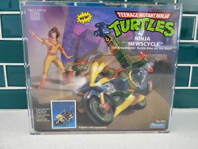TMNT Ninja Newscycle (Sealed) 1991 Playmates CAS 80+