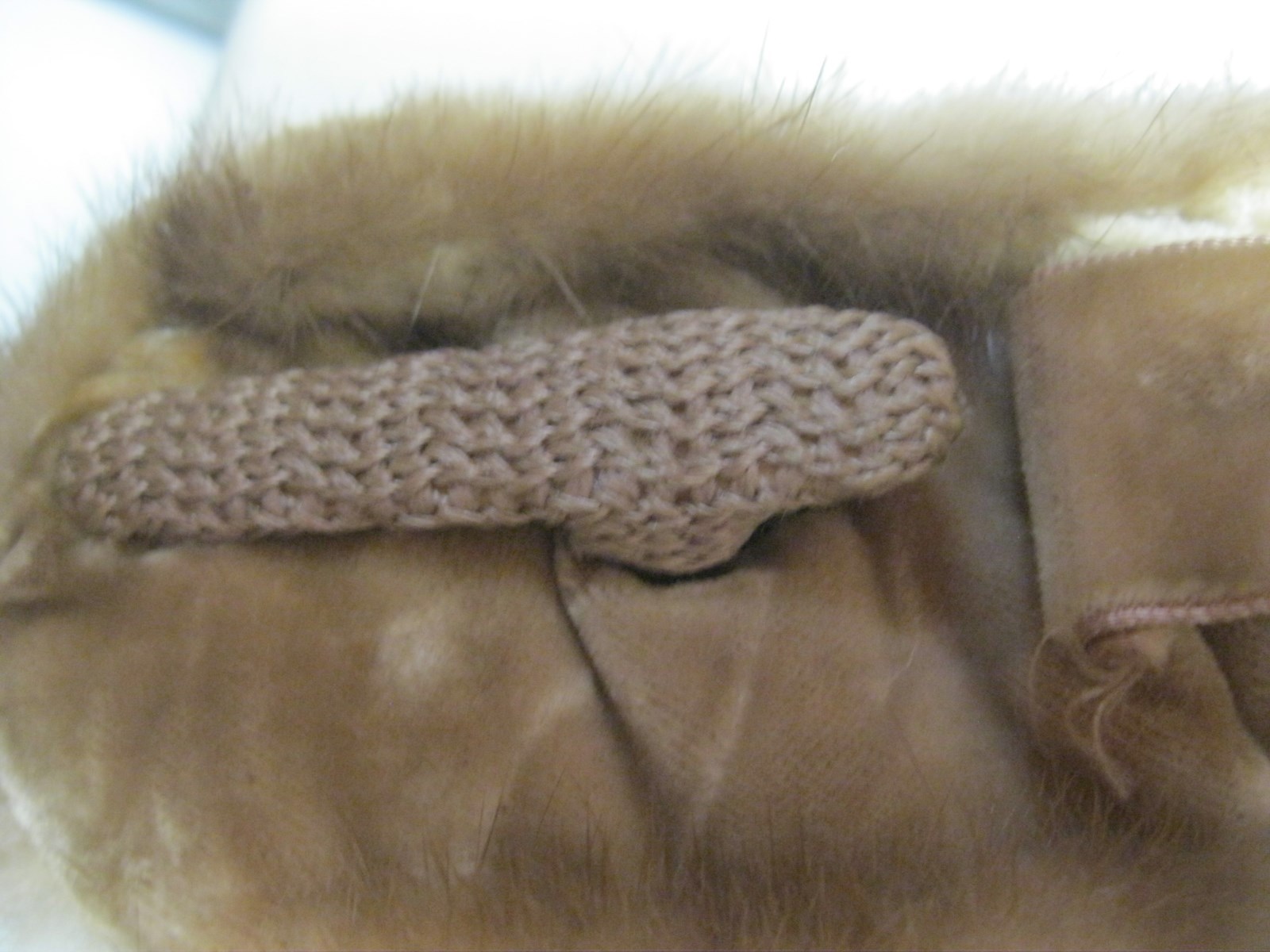 FUR COLLAR, 1950'S  MINK LIGHT BROWN, BEAUTIFUL