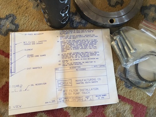 Morgan Concrete Pump Modification Kit #SK-396 NEW