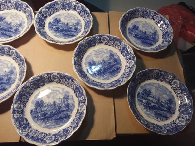 9 BOWLS - FLOW BLUE - 