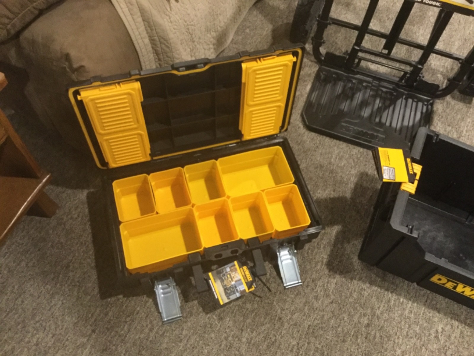 DEWALT DWST08210 Tough System DS Carrier Tool Cart with 4 cases