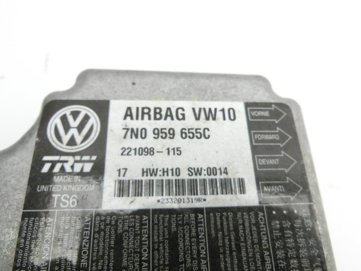 Airbag Centralina / Apparecchio controllo per VW Sharan 7N II 10-15 - Bild 2