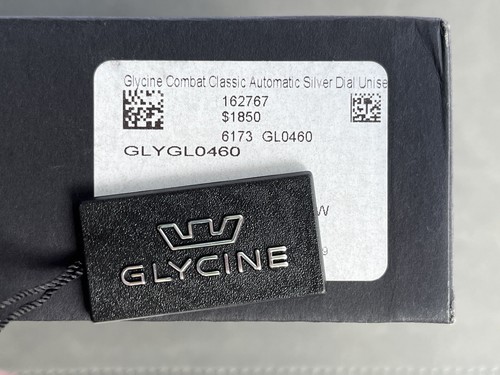 Pre-owned Glycine Combat Classic Men's Silver Watch - Gl0460 (open Heart)