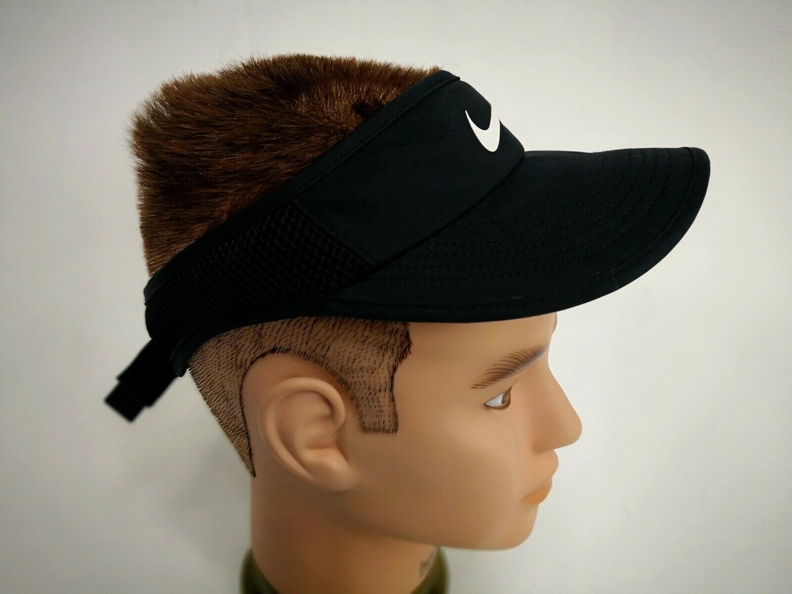 Rare Nike Featherlight Drifit Dri Fit Visor Black Color Logo One Size Ebay