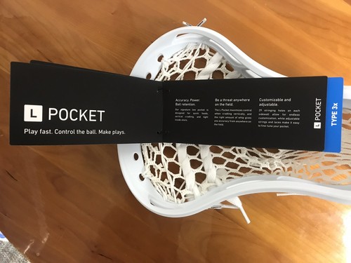 NEW StingKing Mark 2A Strung Lacrosse Stick Head White Mesh Type 3x