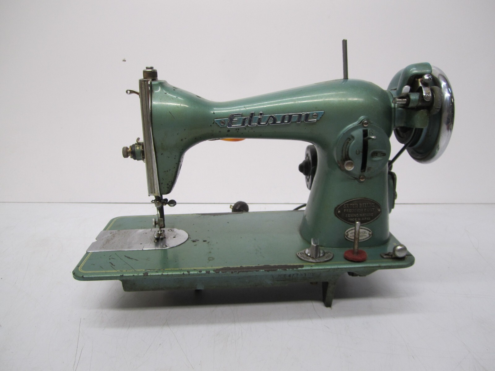 Vtg Edison Super Deluxe Electric Sewing Machine No Pedal Vtg Edison Super Deluxe Electric Sewing Machine No Pedal