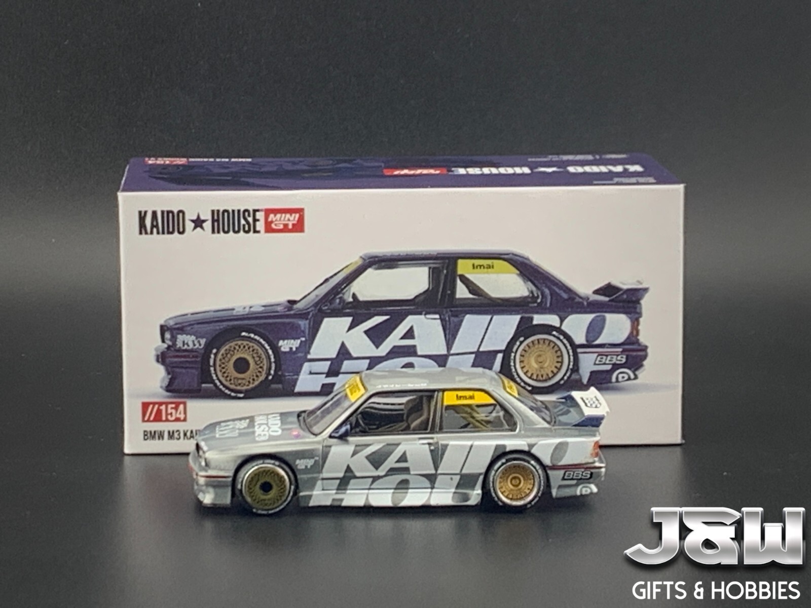 KAIDO HOUSE BMW M3 KAIDO WORKS V1 チェイス Kaido House x Mini GT BMW M3 (E30) Kaido Works V1 Dark Blue