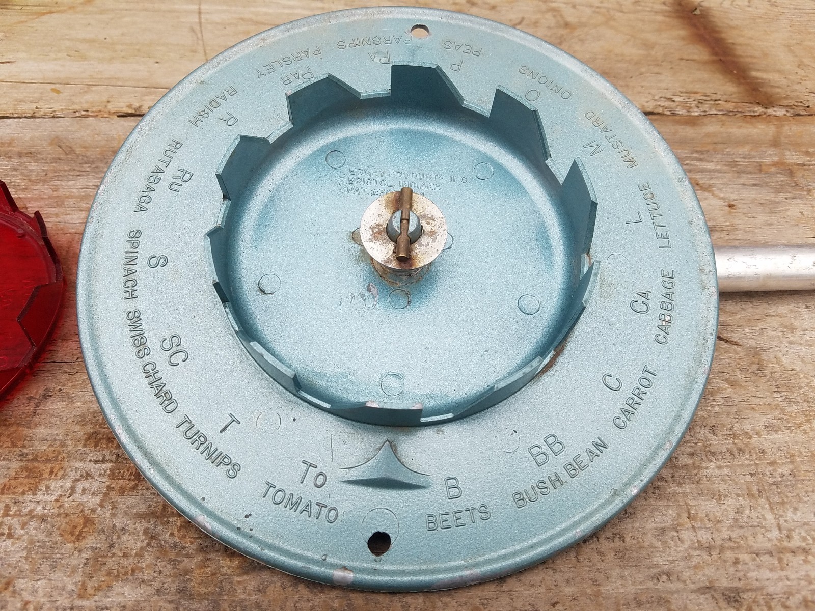 Vintage Esmay Garden Plant Seeder With Markings