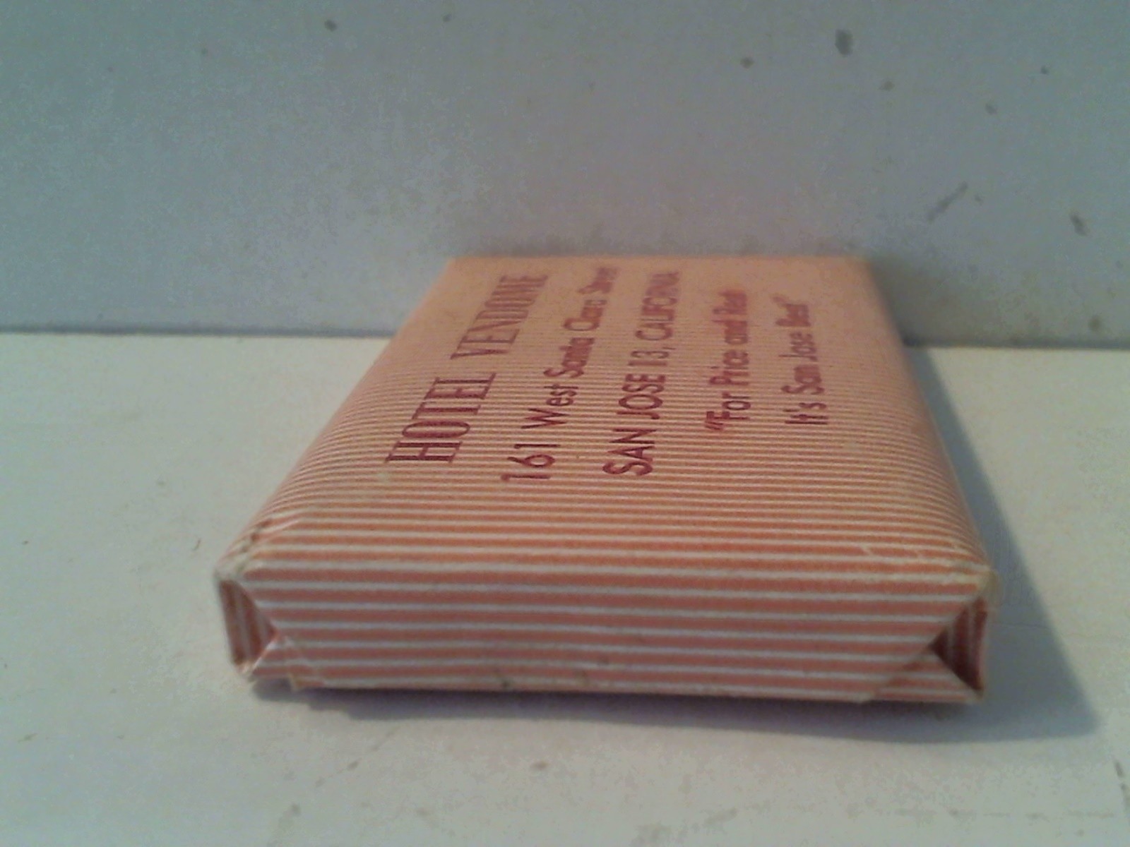 VTG CASHMERE BOUQUET SOAP HOTEL VENDOME SAN JOSE CALIFORNIA - COLGATE PALMOLIVE