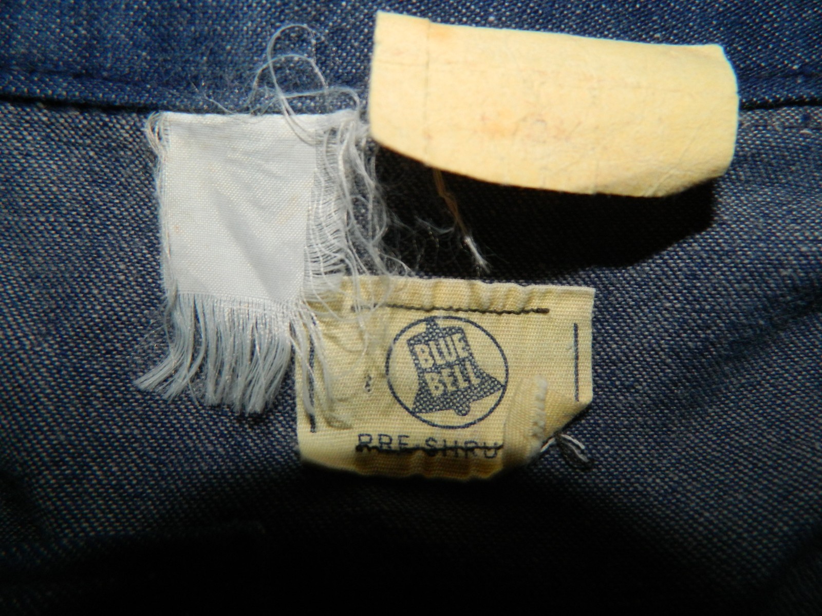 Vtg Sanforized Pre shrunk Blue Bell Coveralls Reg 42  Dark Blue Denim Heavy Duty