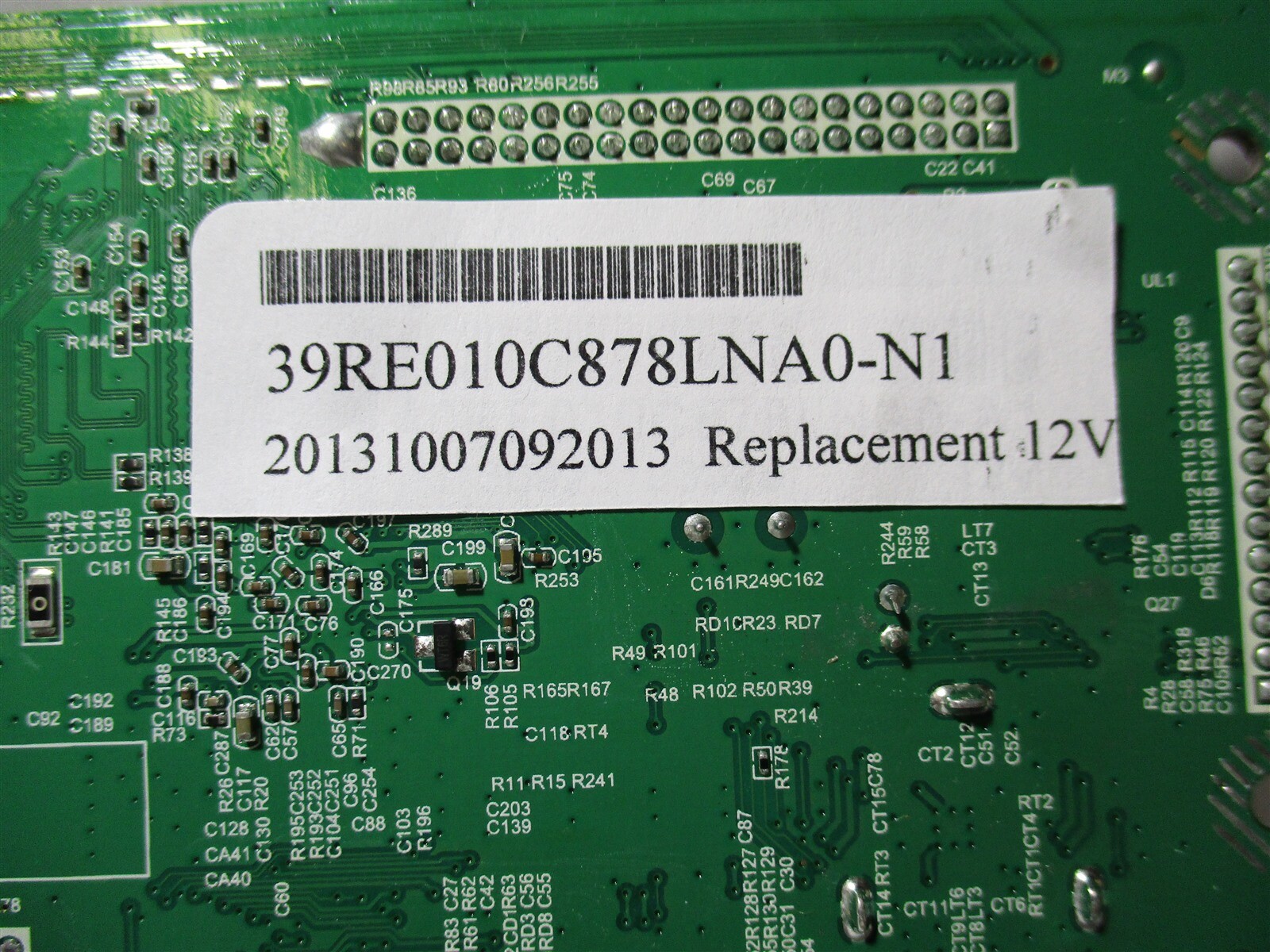 RCA (39RE010C878LNA0-N1) Main PCB I/O Video Board (Not Working - Parts Only)