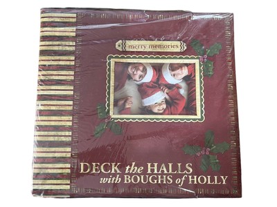 Merry Memories Deck The Halls Christmas Scrapbook Kit 20 Page Album