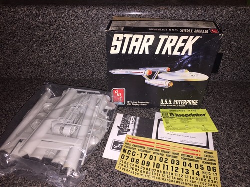 1989 Star Trek USS Enterprise NCC-1701 Model Kit AMT Ertl #6676 NIB with Decals