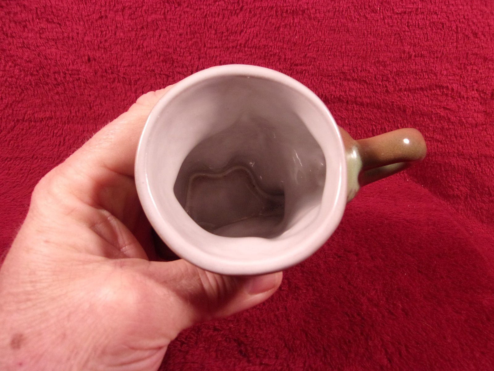 Vintage Frankoma  Pottery 1972, GOP, Elephant, Political Mug, In Praire Green