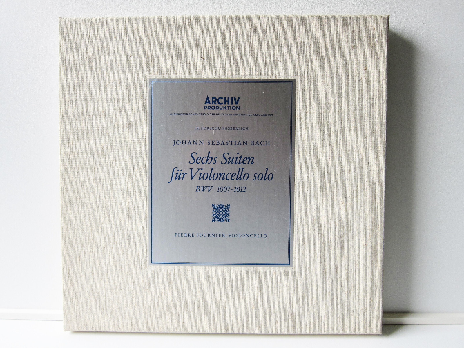 ARCHIV 198356/58 ED.1: BACH 6 Cello Suites PIERRE FOURNIER 3