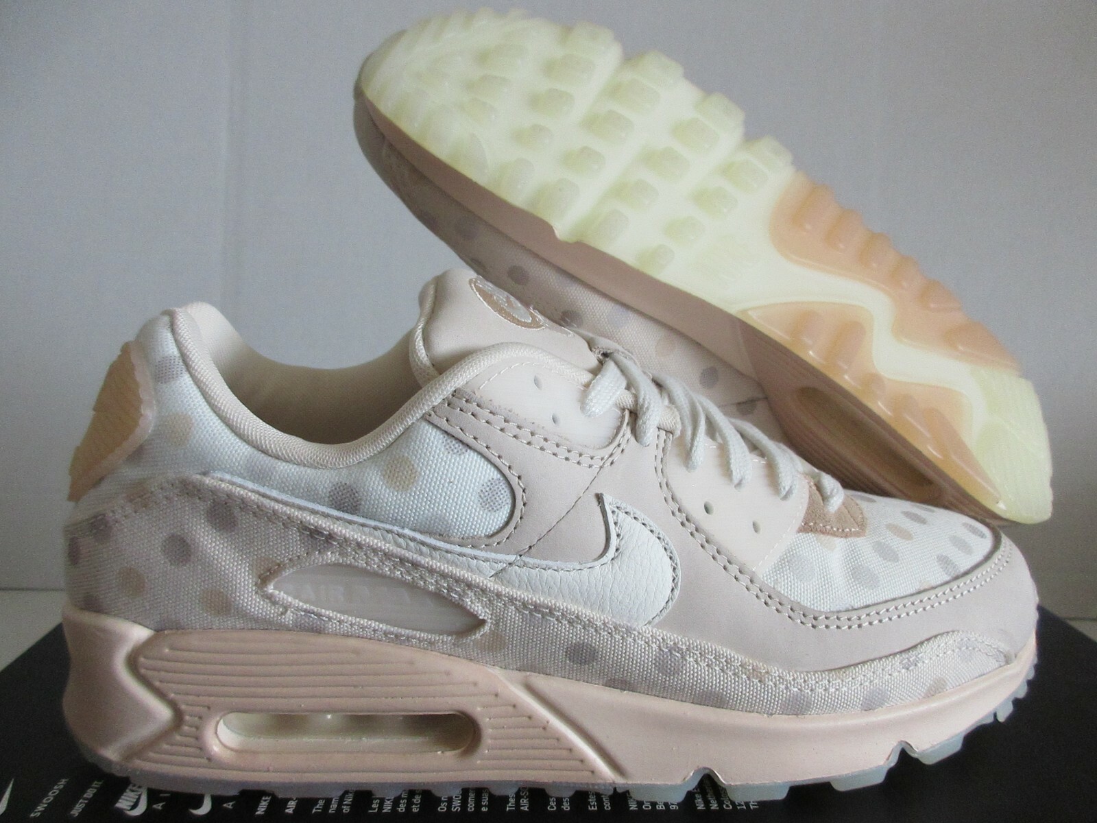 NIKE - たま Nike Air Max 90 NRG CZ1929 300 Shimmer polka Dot Sand UK_12