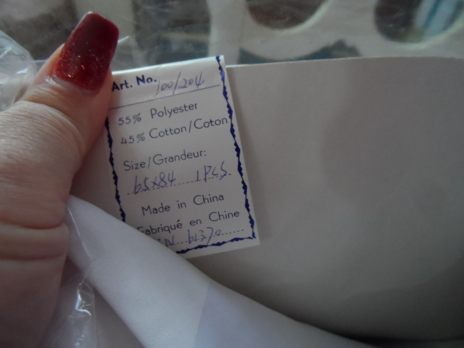 Vintage white demask rectangle tablecloth 65