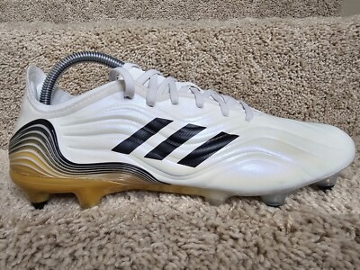 Adidas Copa Sense.1 SG Soccer Cleats Al Hilm Pack White Gold HP7841 Sz 10 RARE