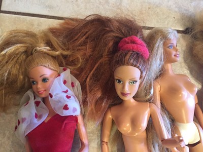 Vintage Mattel Barbie lot Blue eyes eyelashes bendable 1966 1991 2003