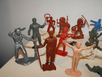 Lot of 39 figures Mixed Soldier Cowboys Indians Driver and more....