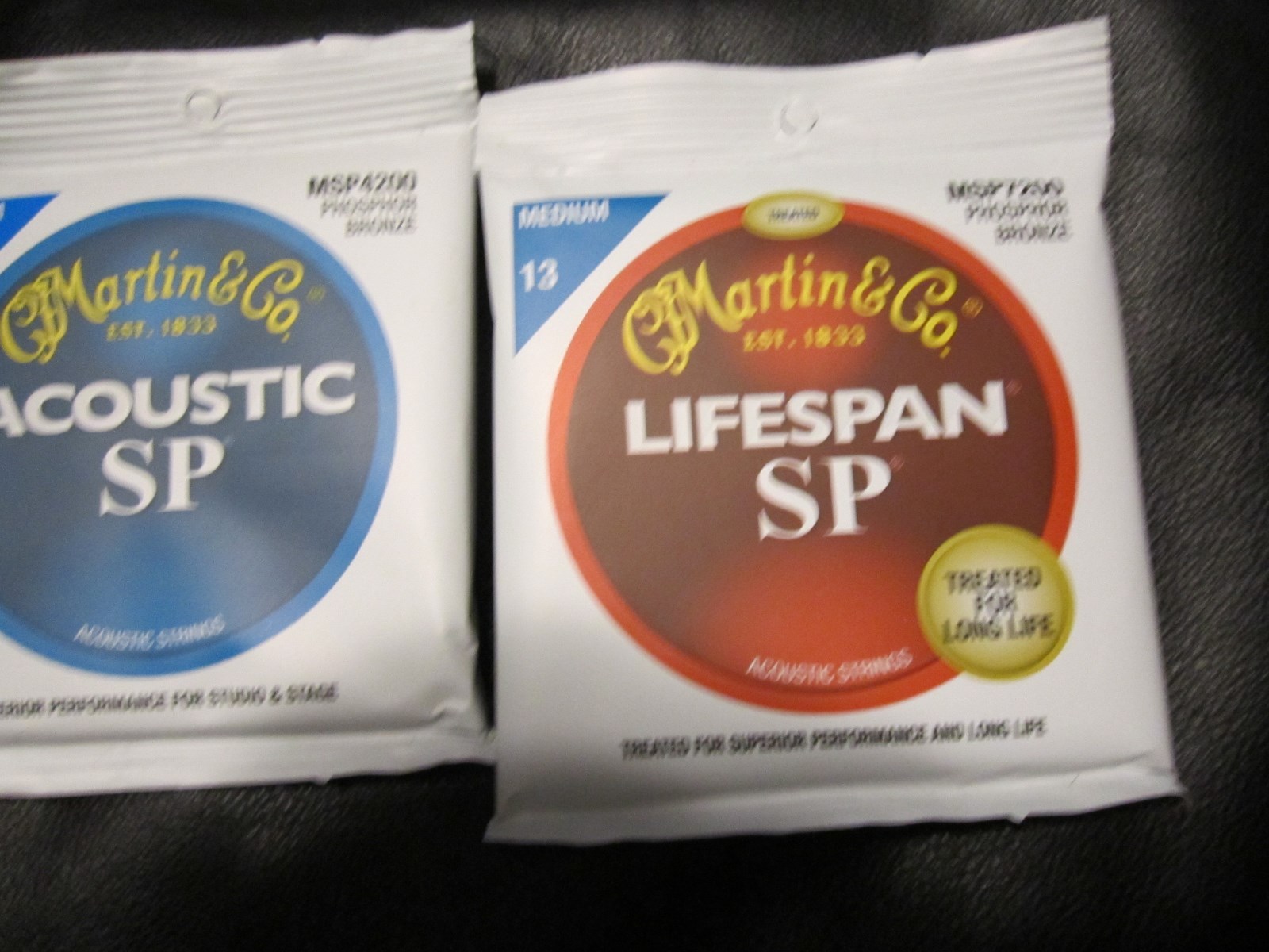 GHS Strings S335-5 Phosphor Bronze Acoustic Guitar Strings, Medium, 6 Pack.