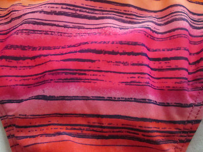 NWTS Ladies REEF multi pinks stripe bikini swim bottoms size Large