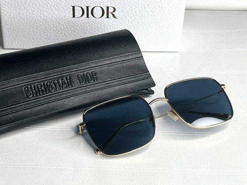 Pre-owned Dior Brand  Sunglasses Stellaire Su Metal Gold/blue Lenses 59-145 Italy