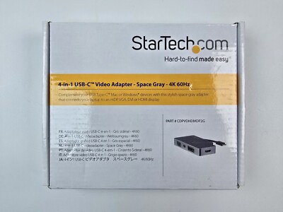 StarTech.com USB C Multiport Video Adapter w/ HDMI, VGA, Mini DisplayPort or DVI
