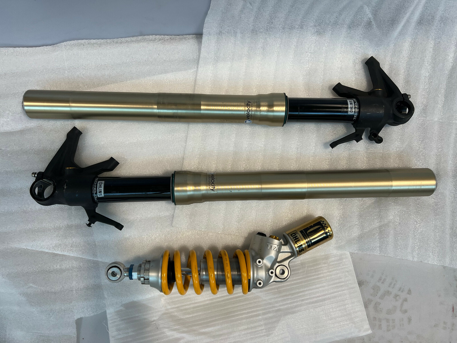 12-17 Ducati Panigale 1199 1299 OHLINS FRONT END FORKS TUBES 12-17 Ducati Panigale 1199 1299 OHLINS FRONT END FORKS TUBES