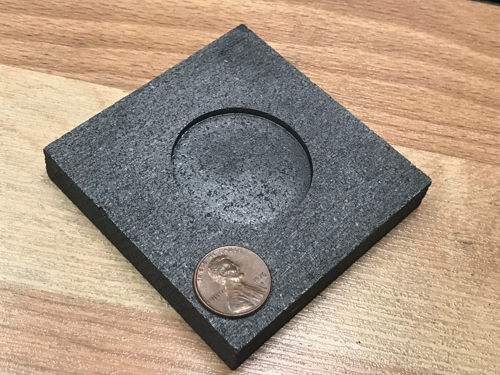 1 oz Round 39mm Generic - Silver Graphite Ingot Mold - Casting Melting Refining