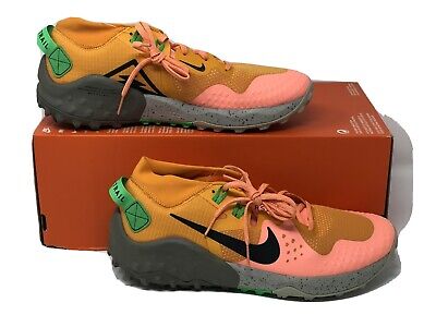 Nike WILDHORSE 6 Men's TRAIL Running Shoes Kumquat/Green Spark BV7106 800