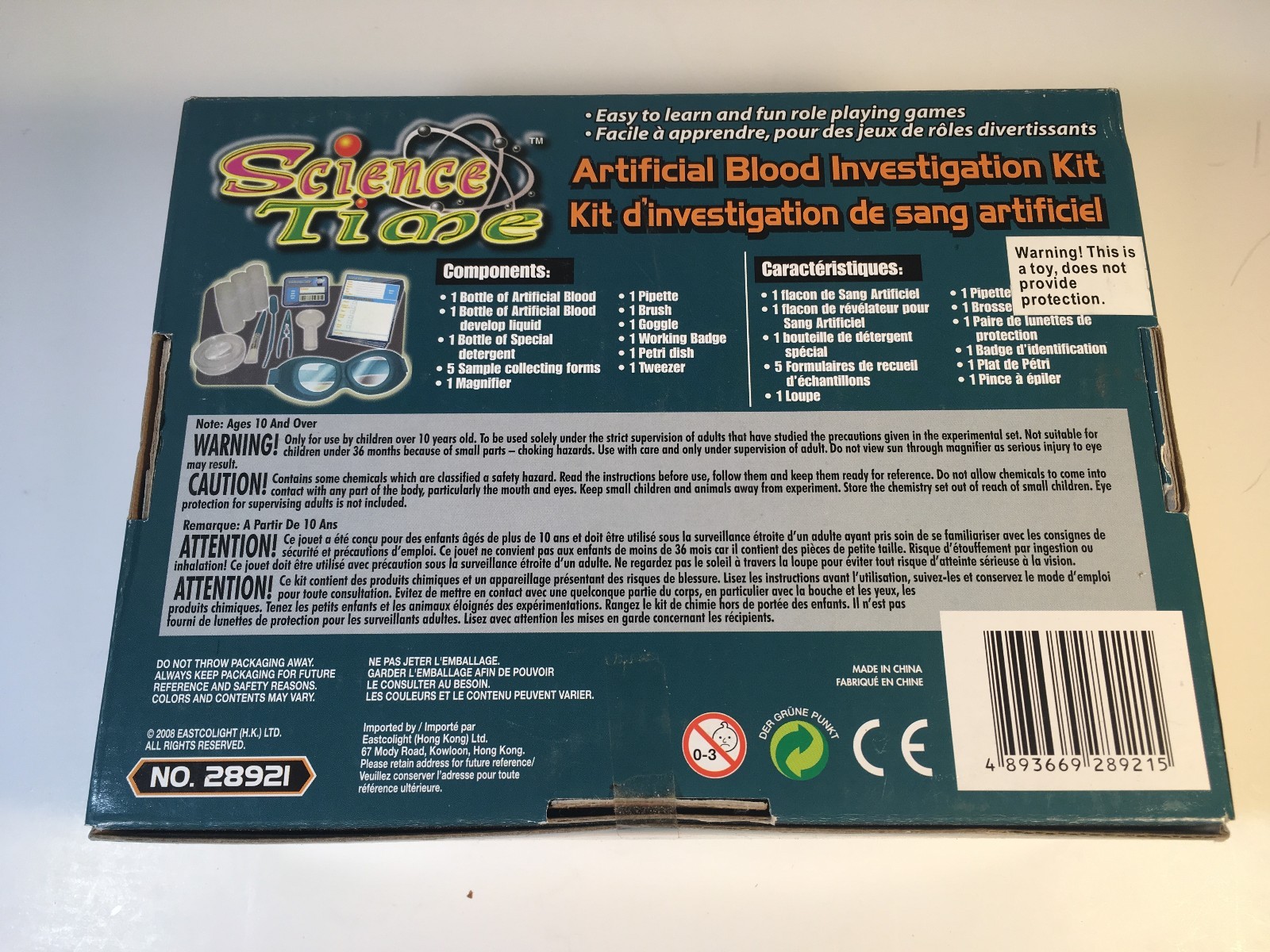 Science Time Investigation Kits Summer Fun Ages 8+ Various topics FREE SHIPPING