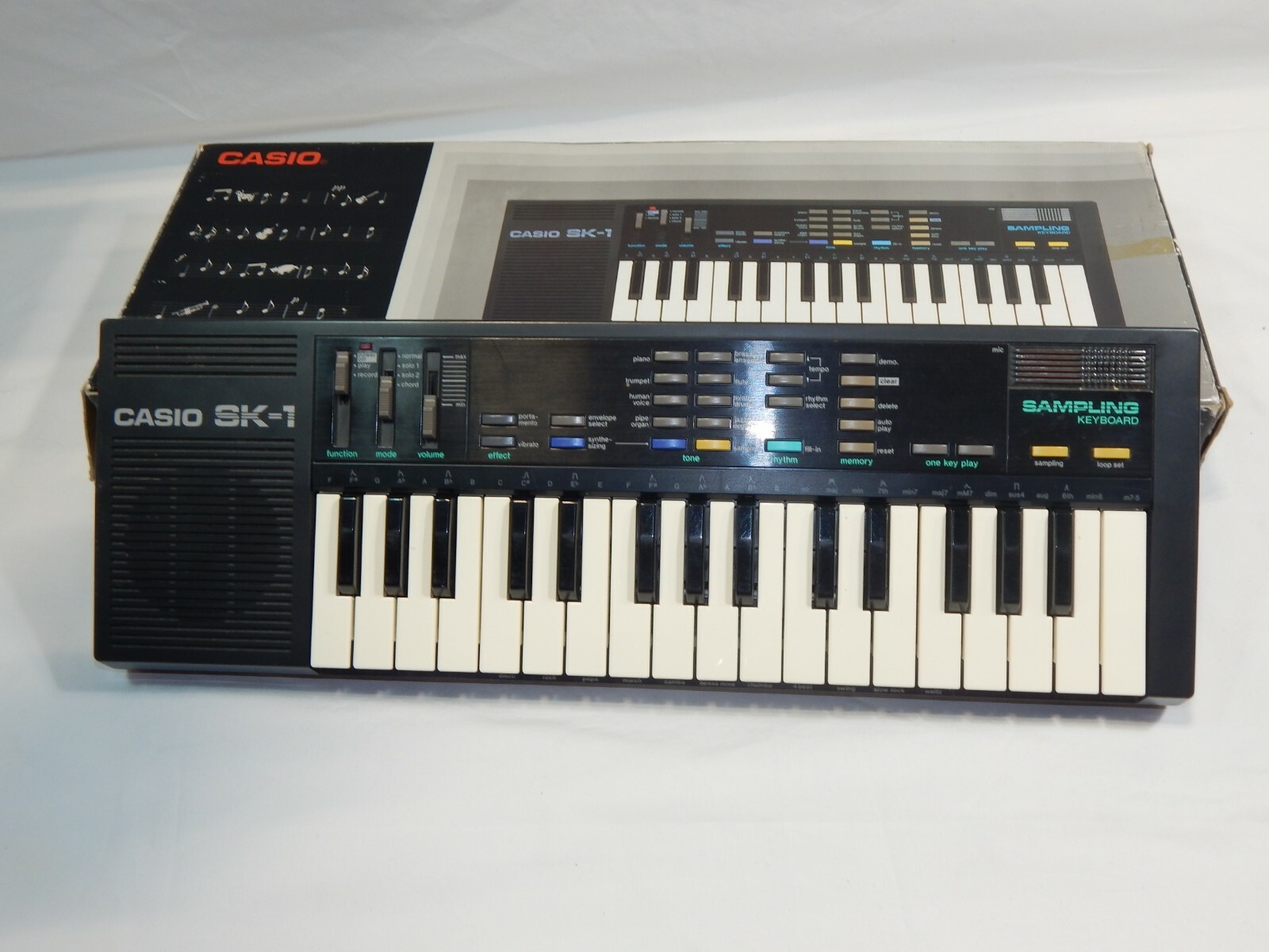 Vintage Casio SK-1 Sampling Keyboard w/ box and manual