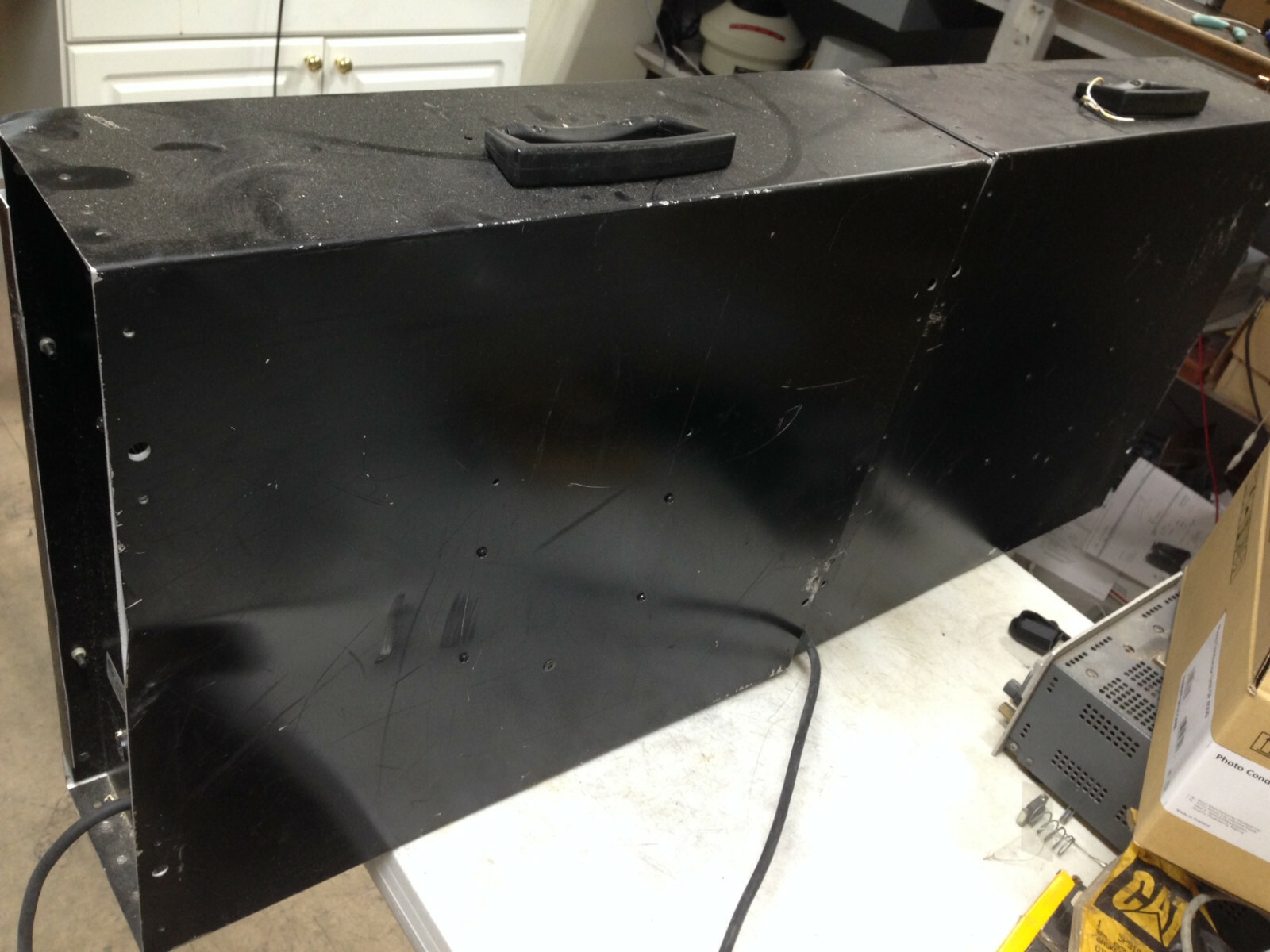 DAKTRONICS BACKSTOP MOUNTED SCOREBOARDS, PAIR, MODEL BB-2014-9, INDOOR