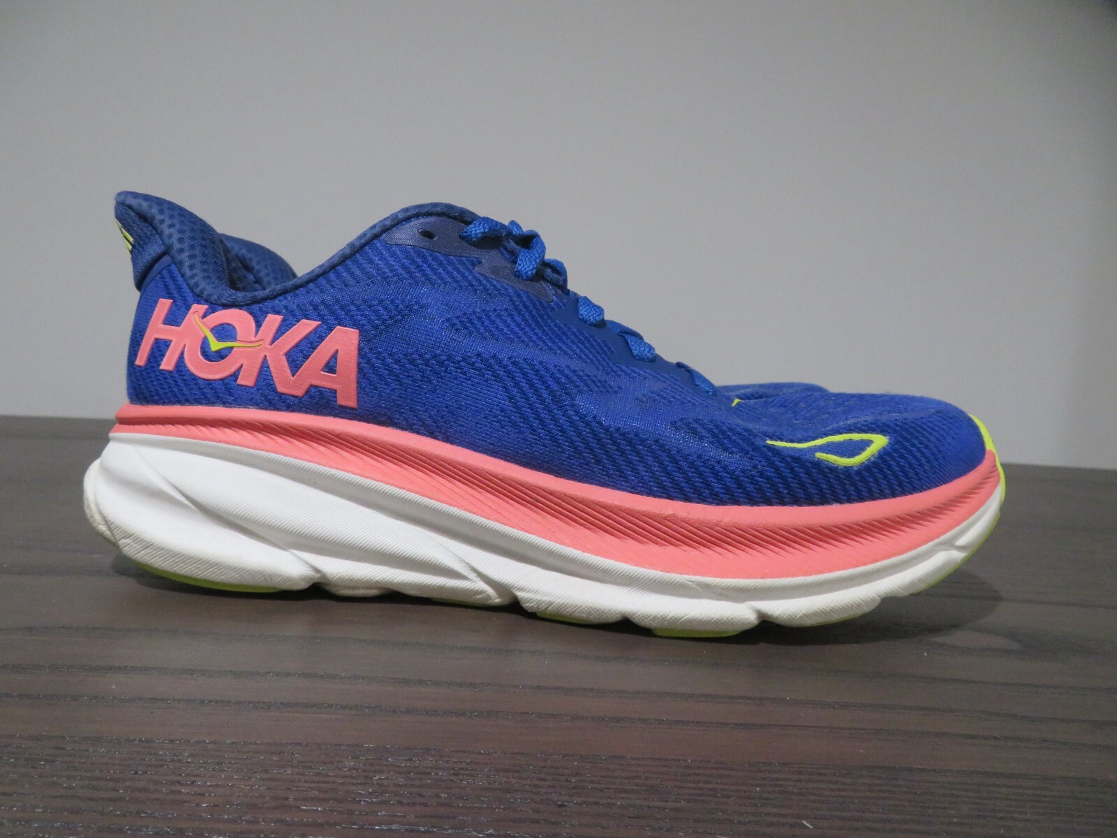 Hoka One One Clifton 9 Womens 8.5 Shoes Blue Running Sneaker
