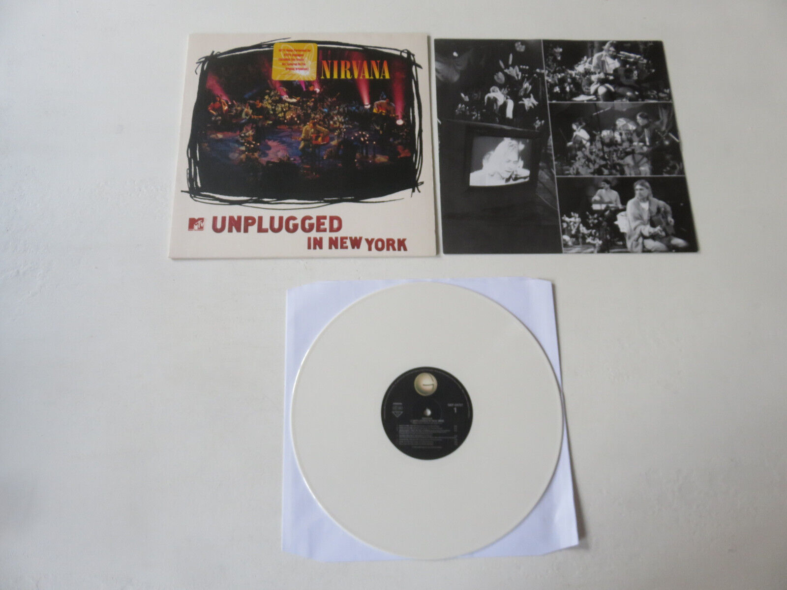 NIRVANA MTV Unplugged In New York 1994 WHITE VINYL EU 1ST NIRVANA MTV Unplugged In New York 1994 WHITE VINYL EU 1ST