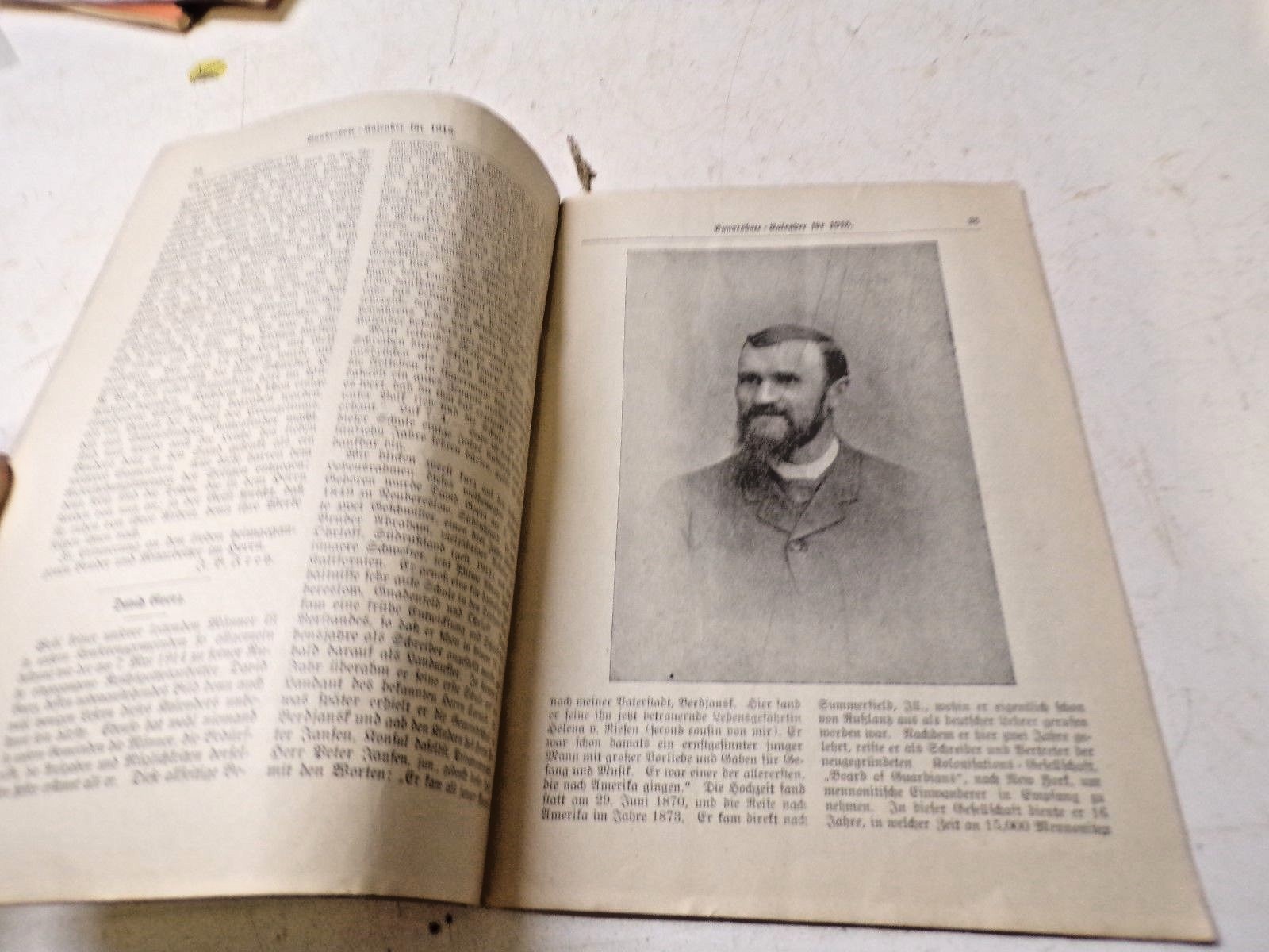 1915 Bern Indiana German Mennonite Book