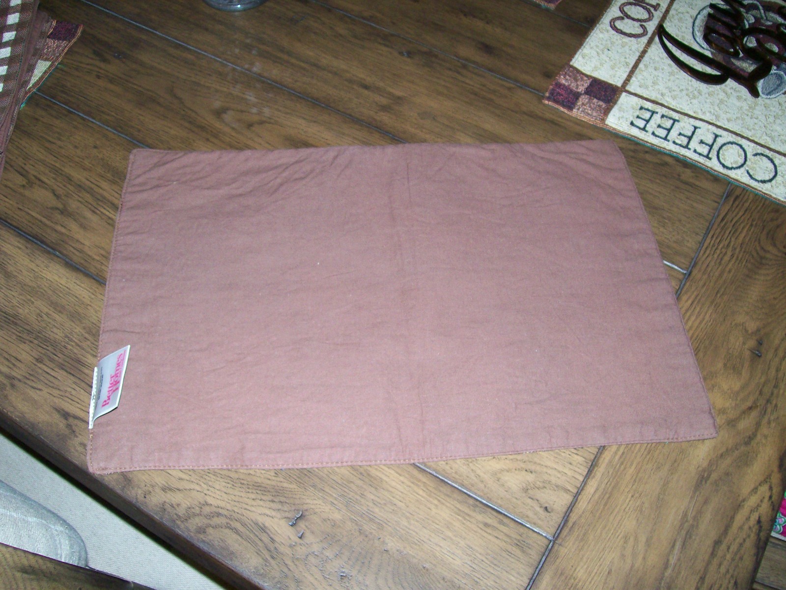 BETTER HOMES & GARDENS SET OF 4 BROWN COFFEE CLOTH TABLE-MATS GREAT CONDITION