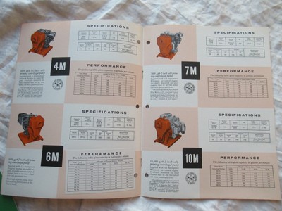 1959 Universal construction contractor's pump brochure