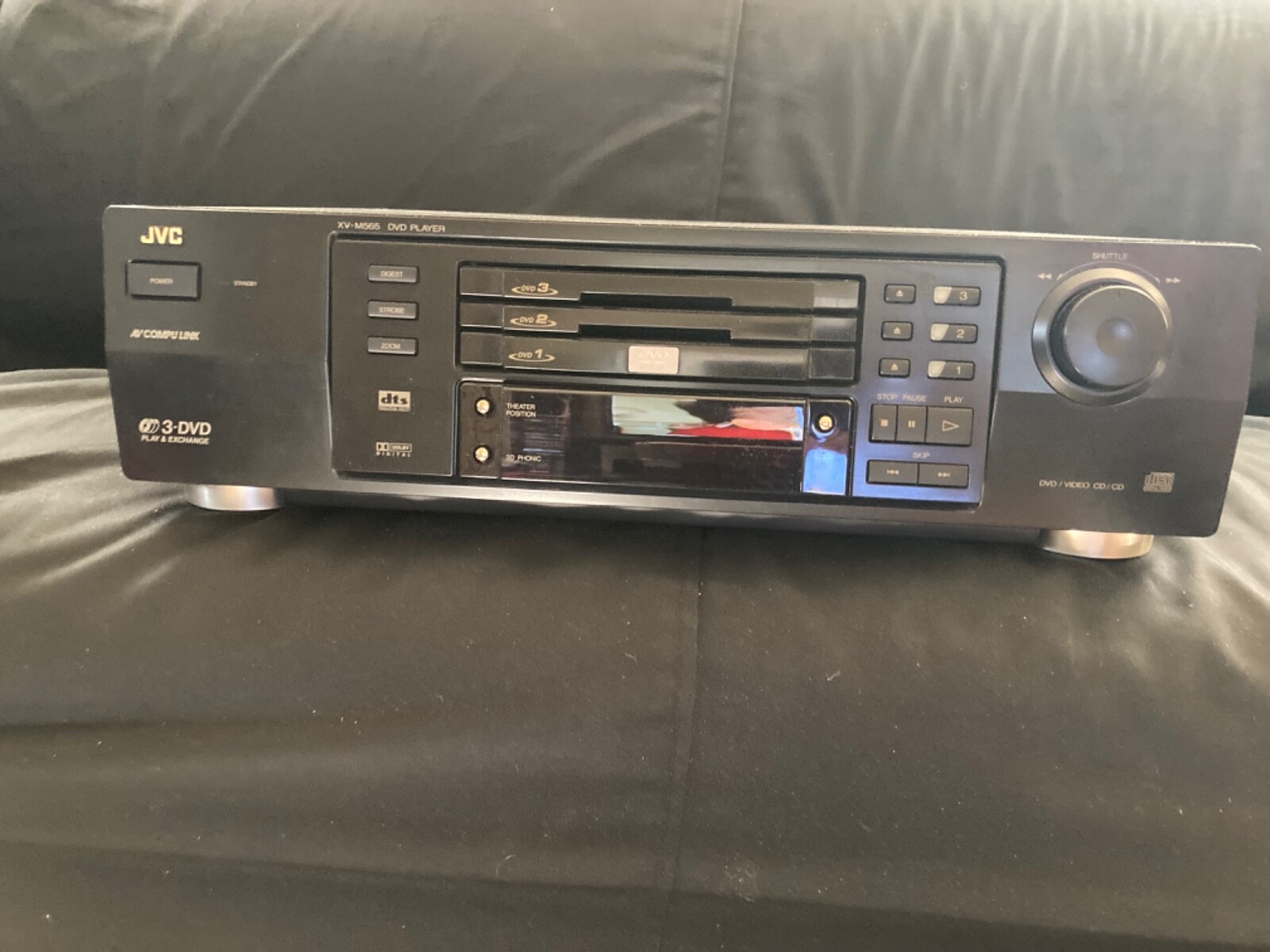 JVC XV-M565bk 3 DVD/Video CD/CD Multi Disk Player Changer