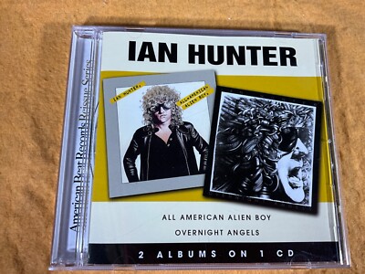 F11-23 IAN HUNTER All American Alien Boy /Overnight Angels 2 ALBUMS ON 1 CD ROCK