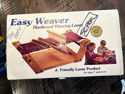 EASY WEAVER HARDWOOD WEAVING LOOM HARRISVILLE DESIGNS VINTAGE BOX Tabletop Hand