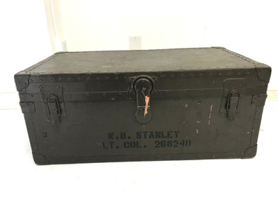 NOS unissued WWII 1943 dtd foot locker handle metal caps w hardware box of 10