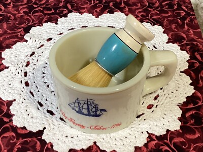 VTG Shaving Old Spice Mug Plus Made Rite #250 Shaving Brush