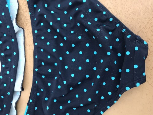 Girls bikini size 12-14 Kami  blue polkadot