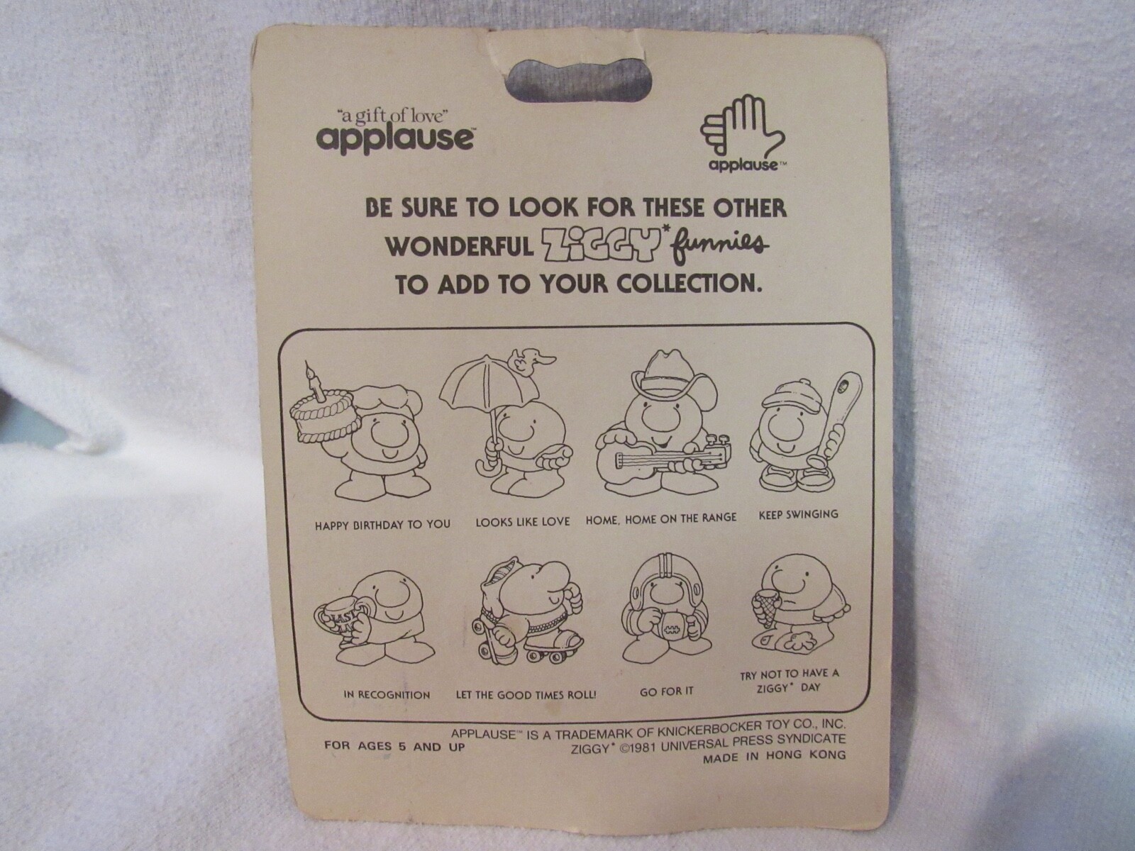 ZIGGY funnies HOME, HOME, ON THE RANGE.. NIP Applause 1981 PVC FIGURE