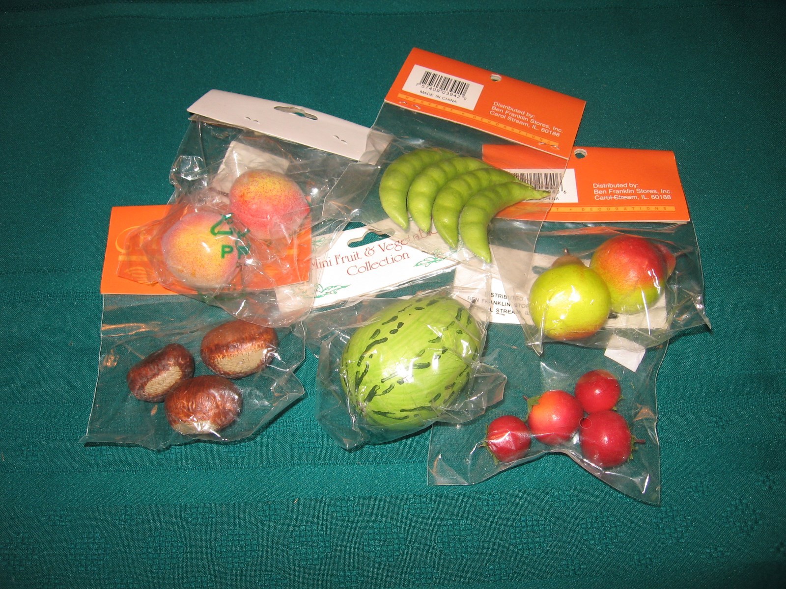 HARVEST MINI DRIED FRUIT AND VEGETABLE COLLECTION FOR CRAFTING! NEW IN PACKAGES!